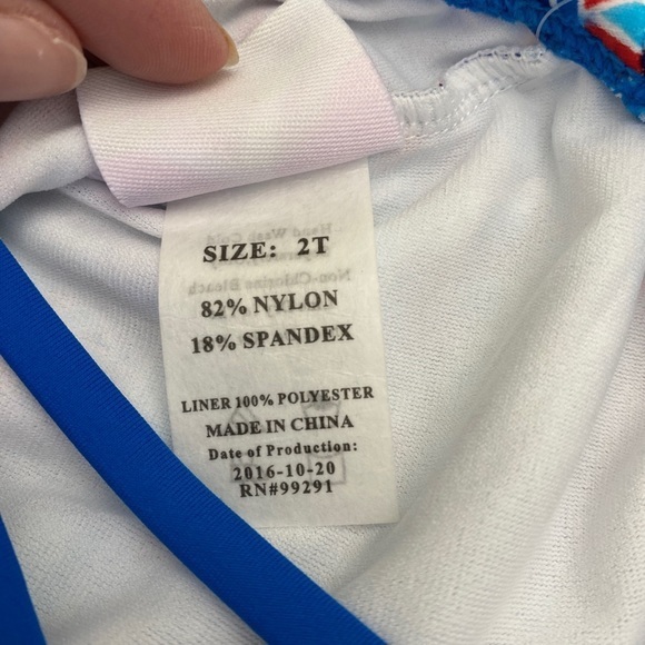 Kanu Surf Cindy 1 Piece Swimsuit in Blue 2T - Picture 4 of 5